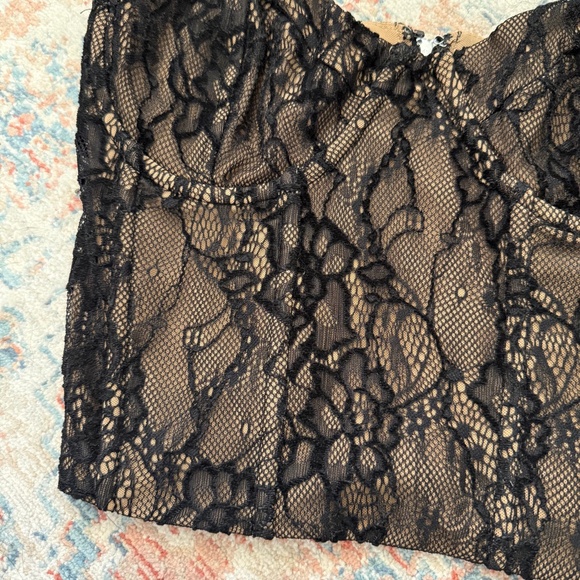 Good American Lace Bustier Top | Small | Black - Picture 4 of 7